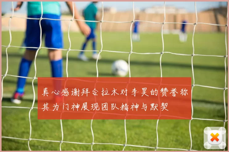 真心感谢拜合拉木对李昊的赞誉称其为门神展现团队精神与默契
